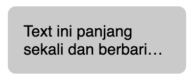 Text overflow multi line
